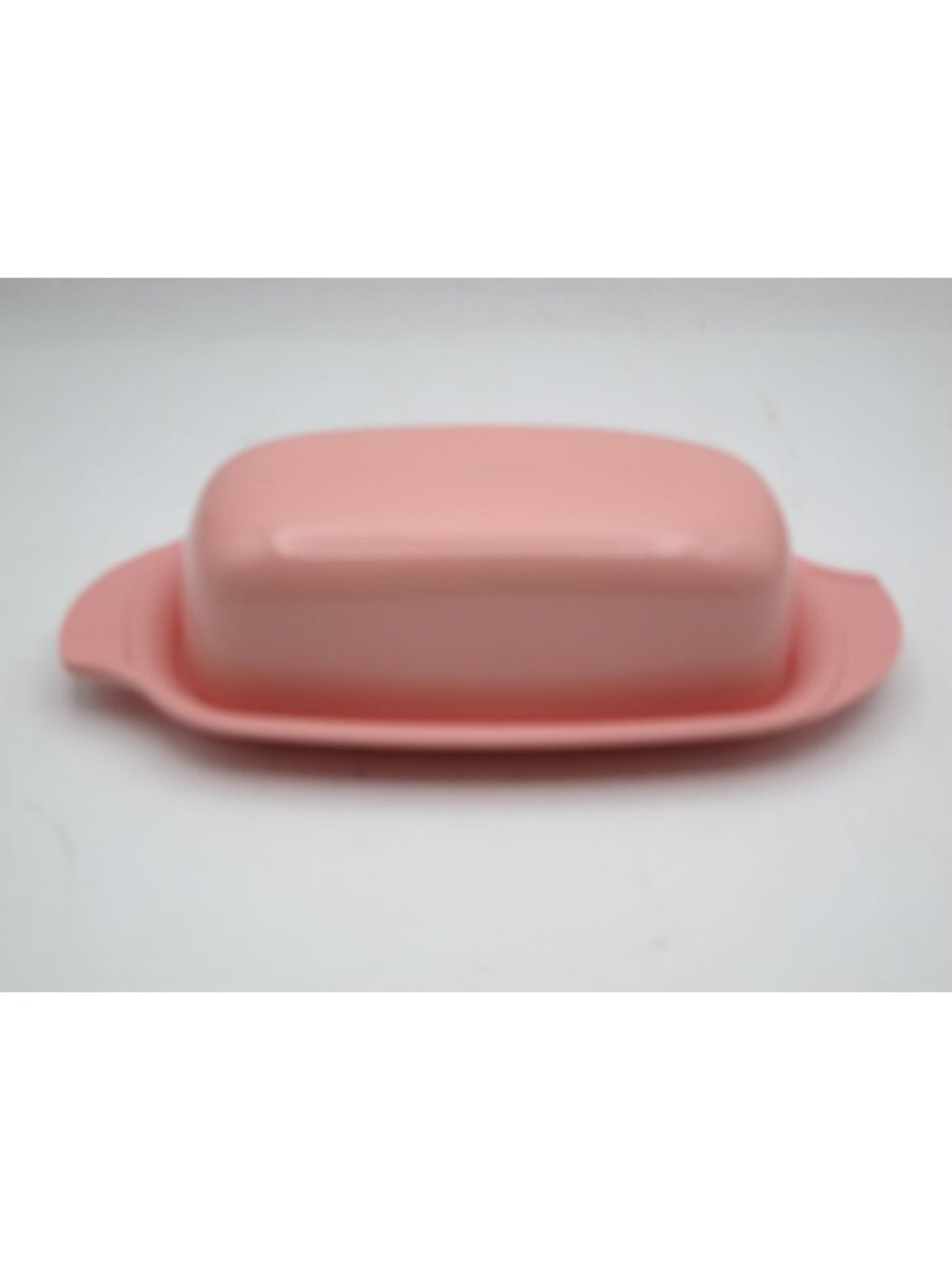 Vtg Boonton Ware PINK Butter Dish Winged Melamine #520